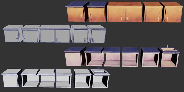 Modular Kitchen Assets